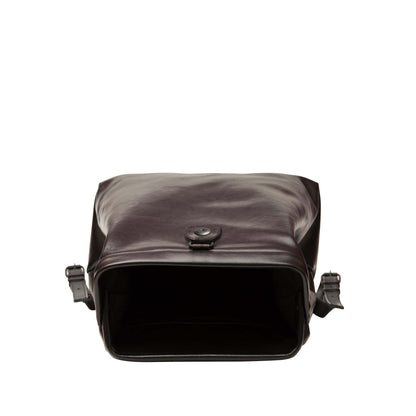Black Leather Backpack - Medium & Large Size