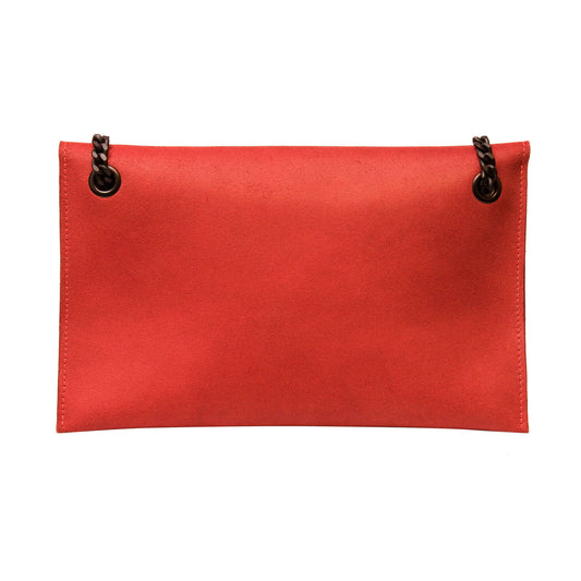 Chain Shoulder Bag - Red
