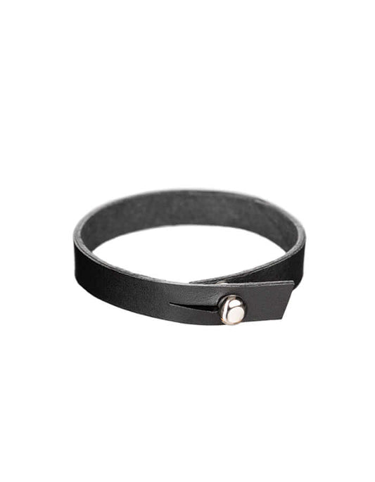 Arm Your Arm Leather Wristband x1 - Black